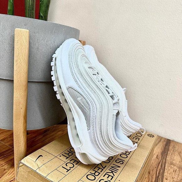 Nike Shoes - Nike Air Max 97 Triple White Women's Sneaker Sizes US7 NWT